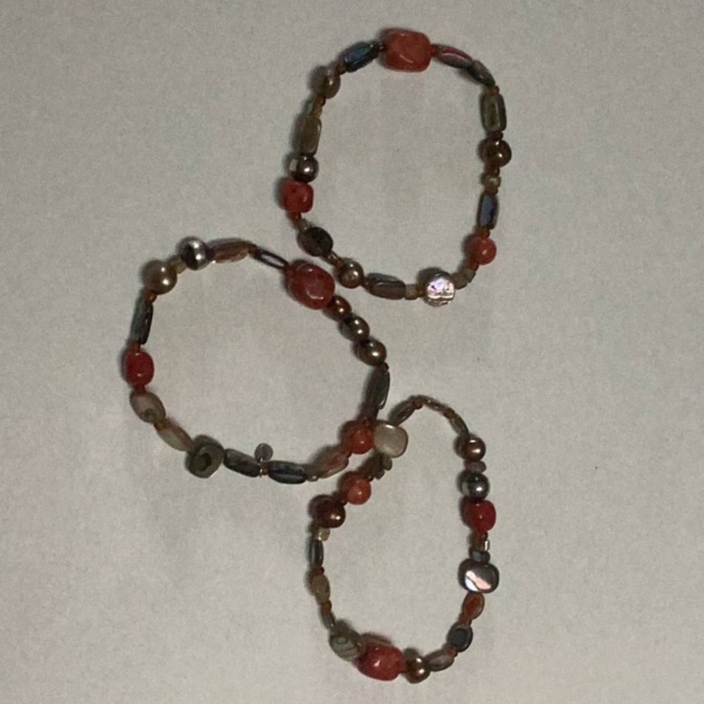 Silpada layered beaded stretch bracelet